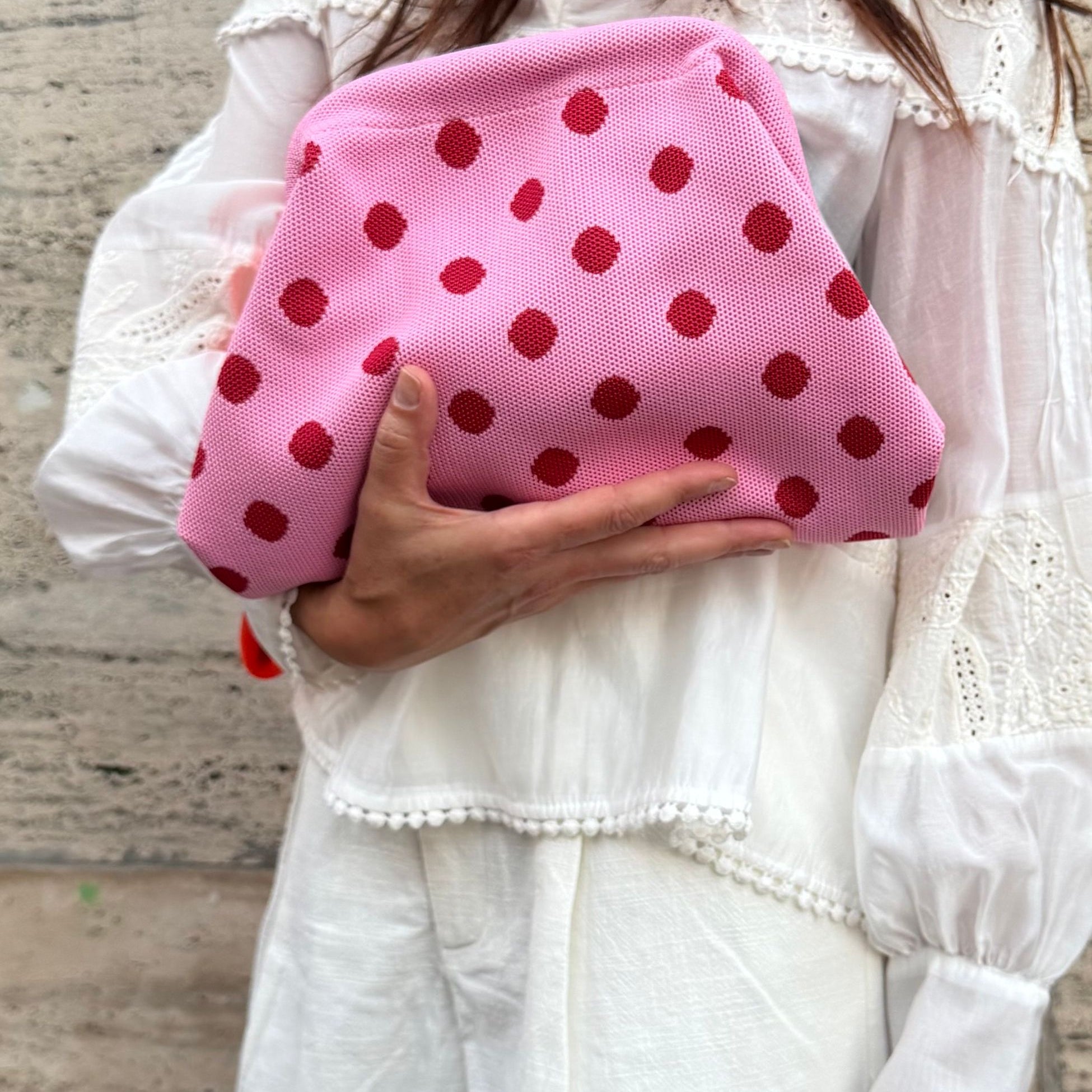 POCHETTE POIS ROSA