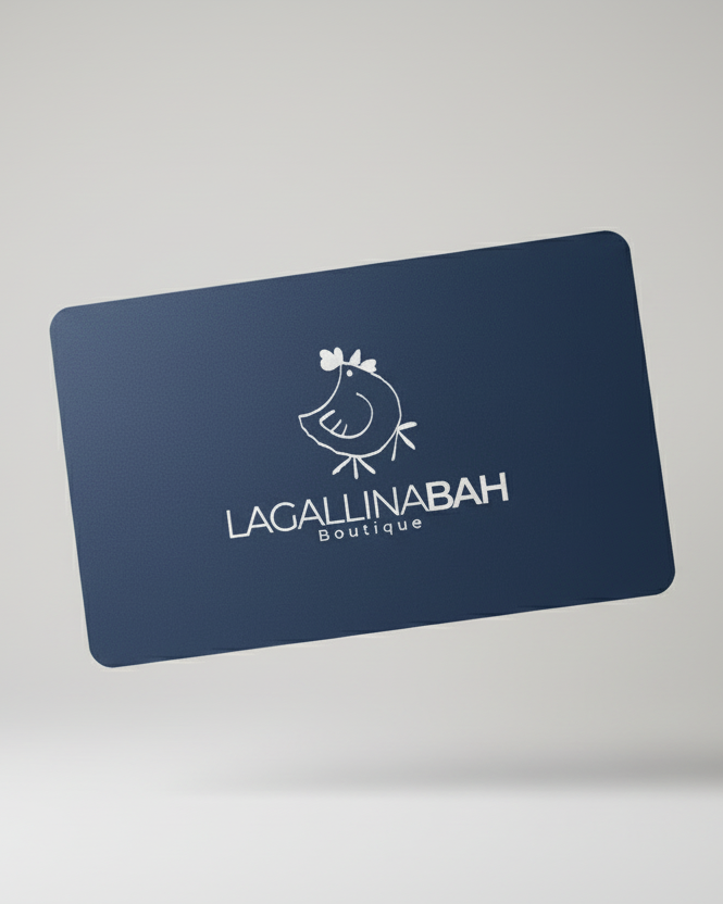 Gift Card 3D Navy Blue - Sfondo Bianco Puro