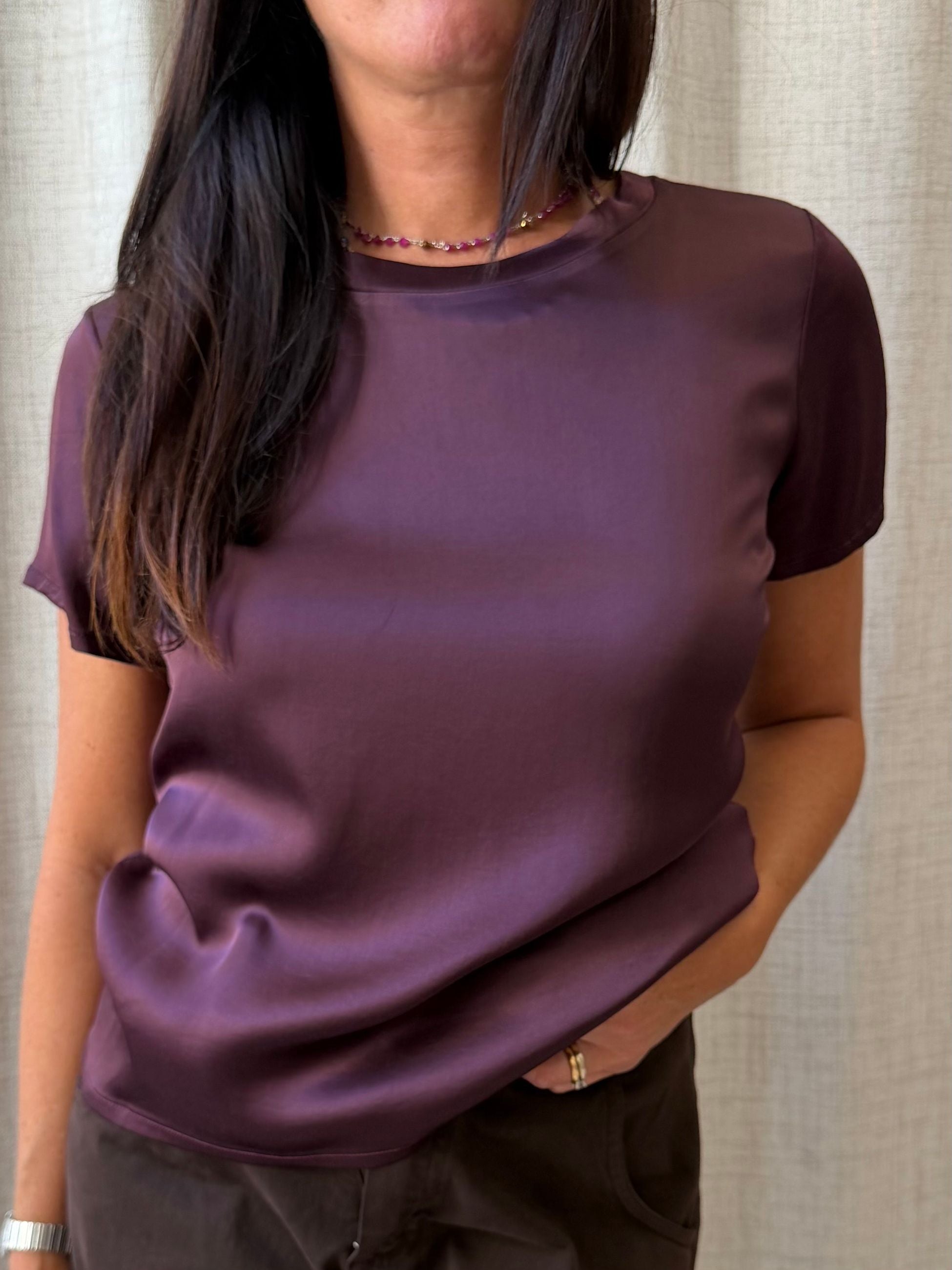 T-SHRT RASO  BURGUNDY