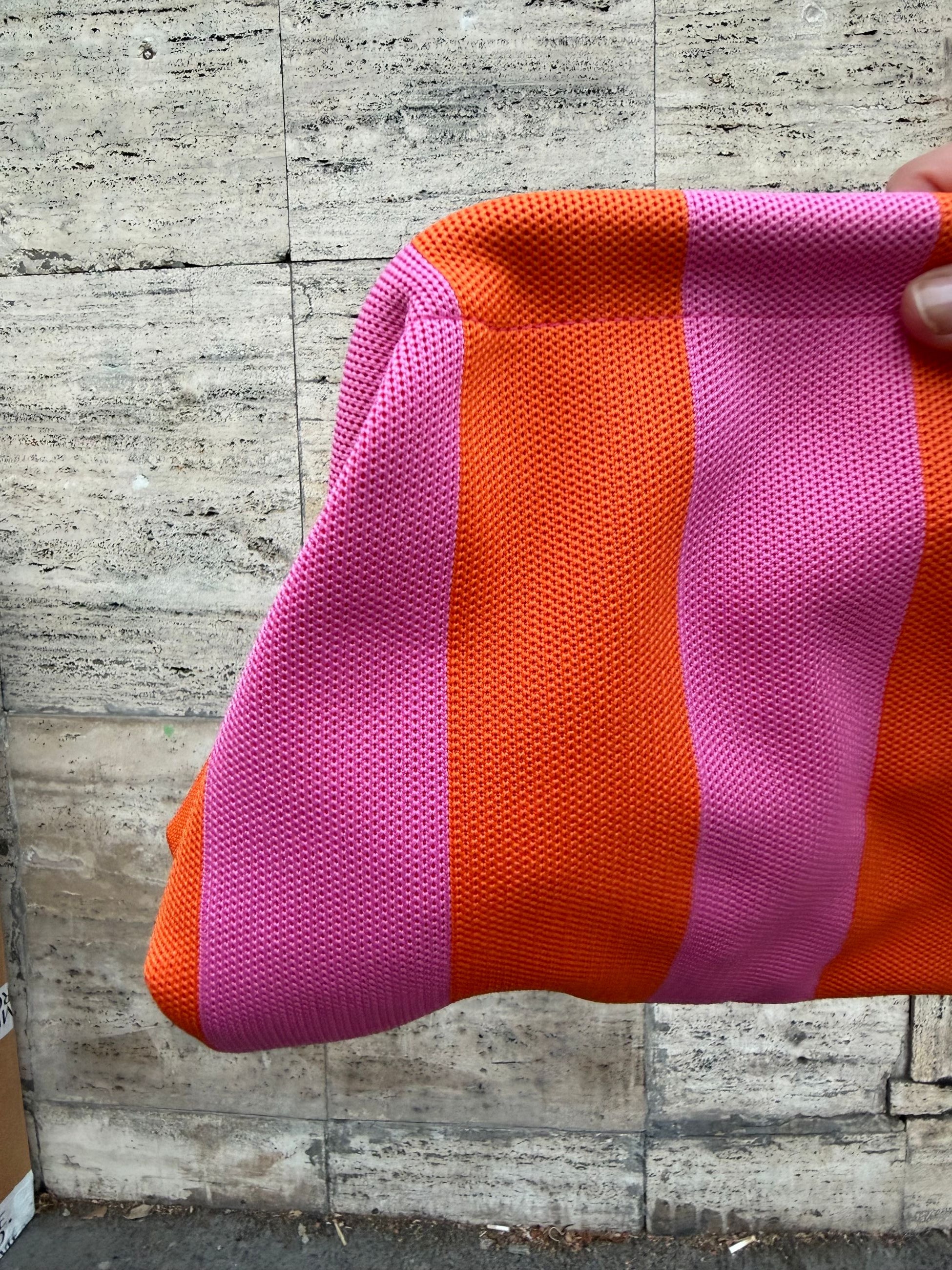 POCHETTE RIGATA ARANCIO