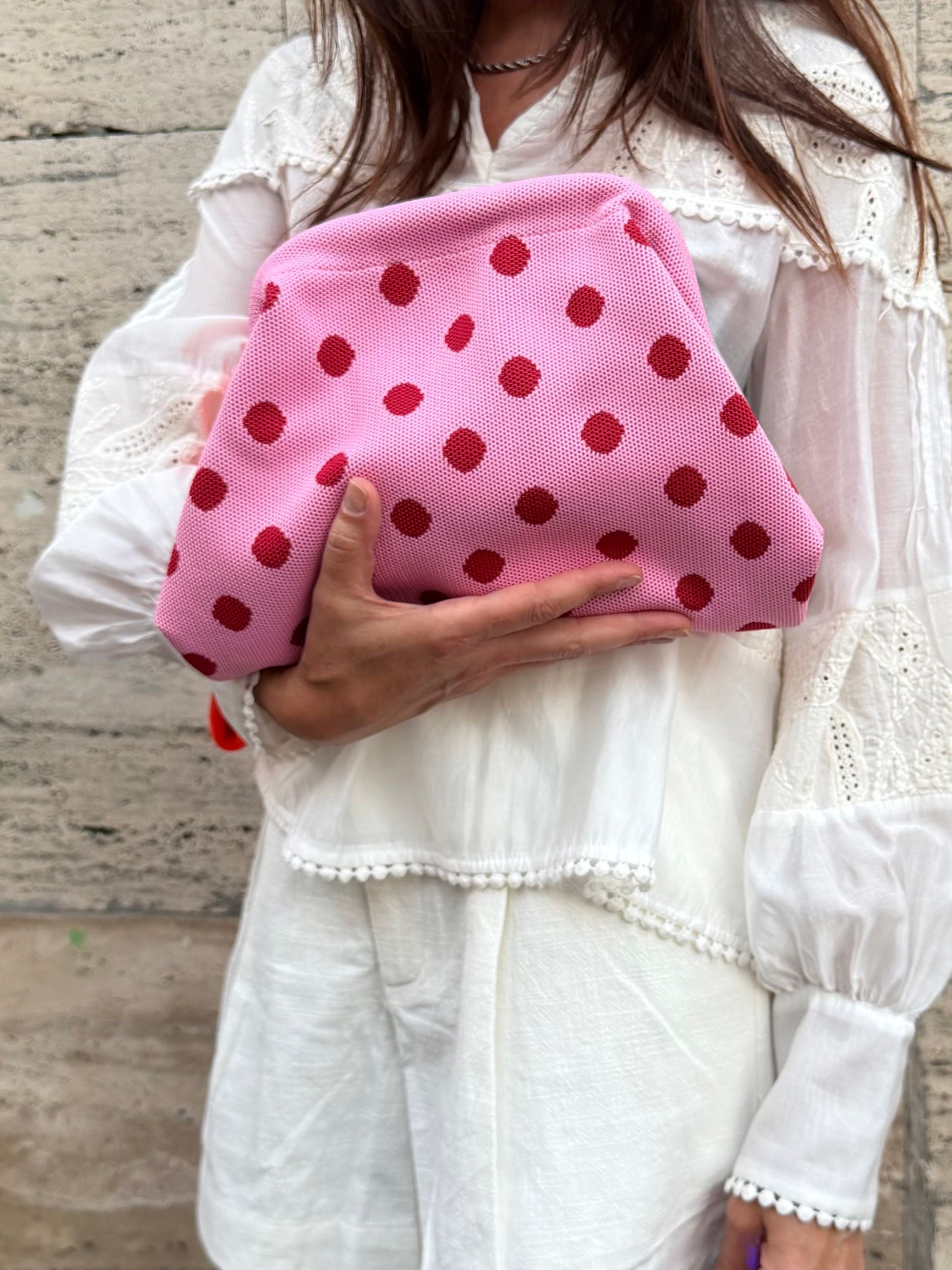 POCHETTE POIS ROSA