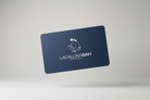 Gift Card 3D Navy Blue - Sfondo Bianco Puro